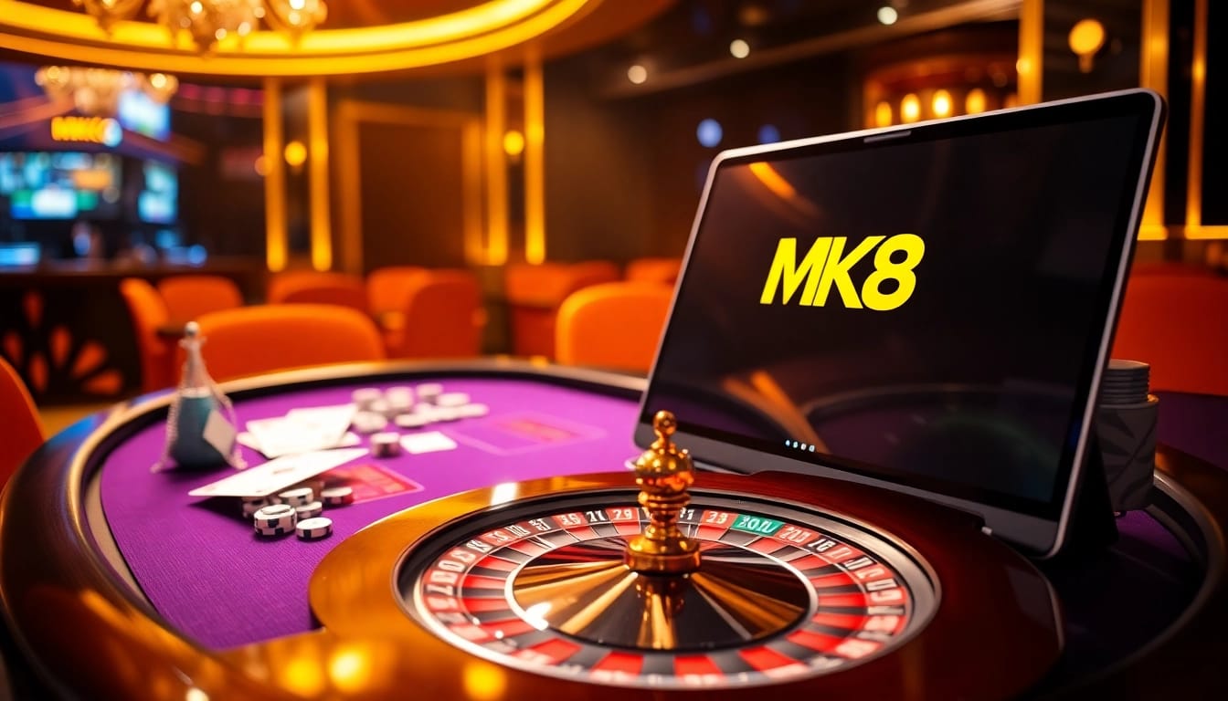 Engage in thrilling MK8 online betting at an exciting casino table.