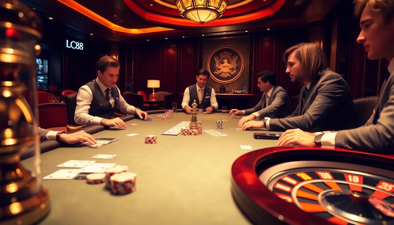 Experience thrilling high-stakes poker and luxurious gameplay at LC88 casino.