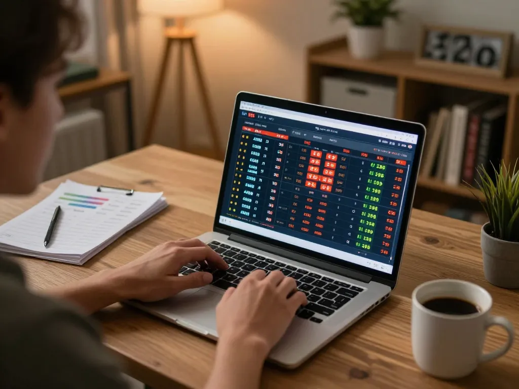 Engaging in sports betting on God55 with excitement and strategy in a cozy home office