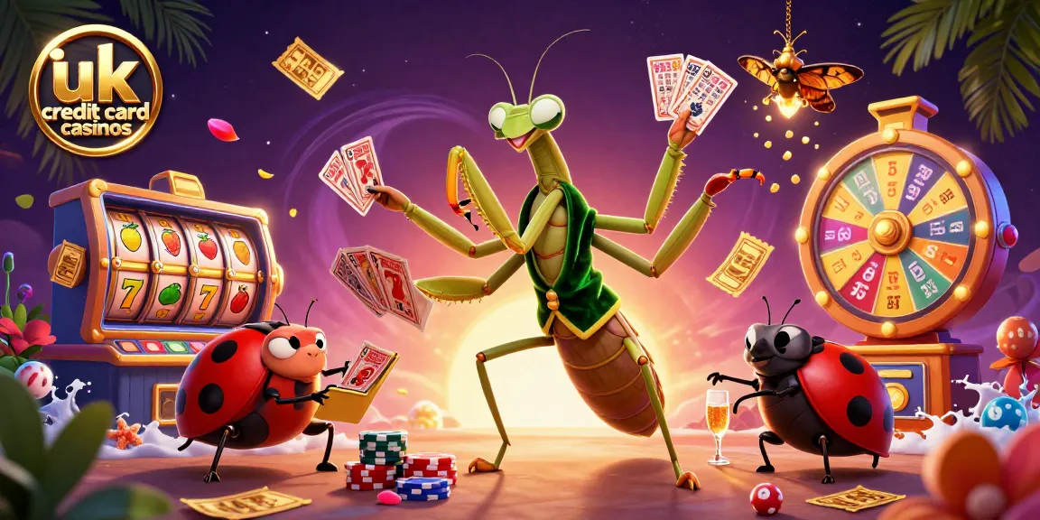 Experience the thrill of uk credit card casinos with 3D cartoon characters in a vibrant casino scene.