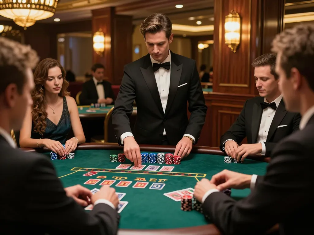 Players engaged in a dynamic blackjack game at 888newcasino, showcasing focused gambling excitement.