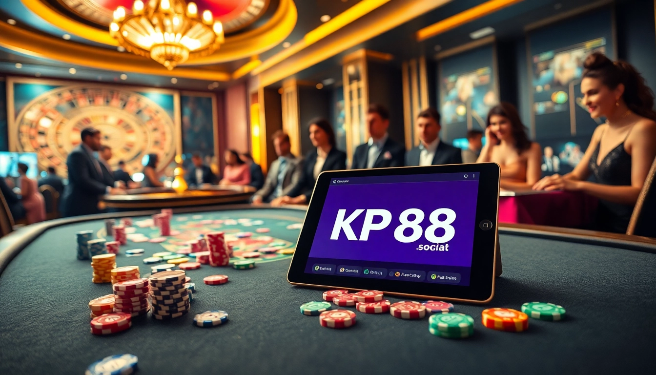 Engage in thrilling gaming experiences at https://kp88.social/ with vibrant poker tables and immersive online gambling.