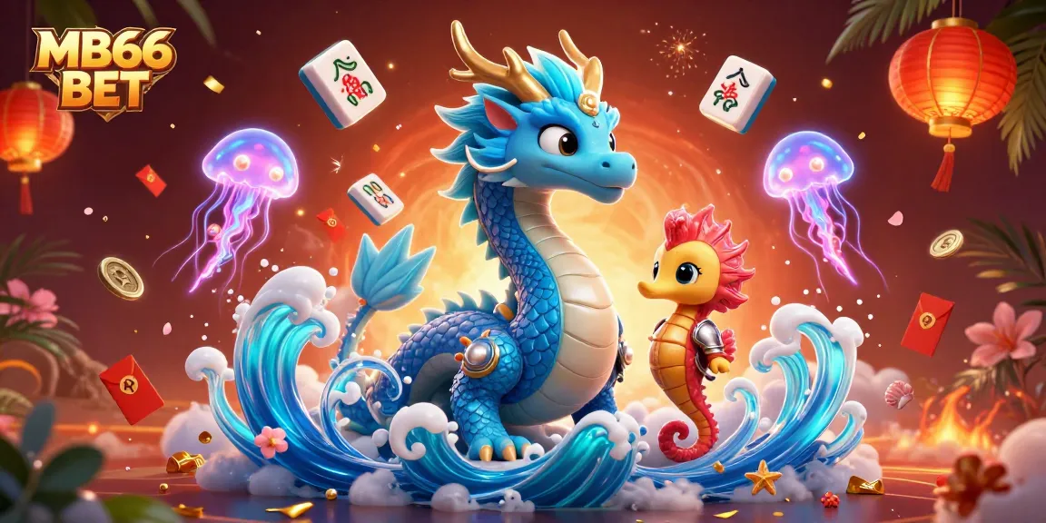 Engage in vibrant illustration of thrilling MB66 BET casino experience with oceanic charm.