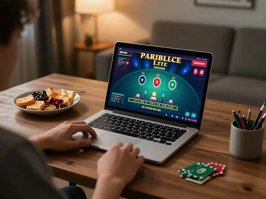 Player enjoying a strategic blackjack game on RIKVIP's online platform with engaging visuals.