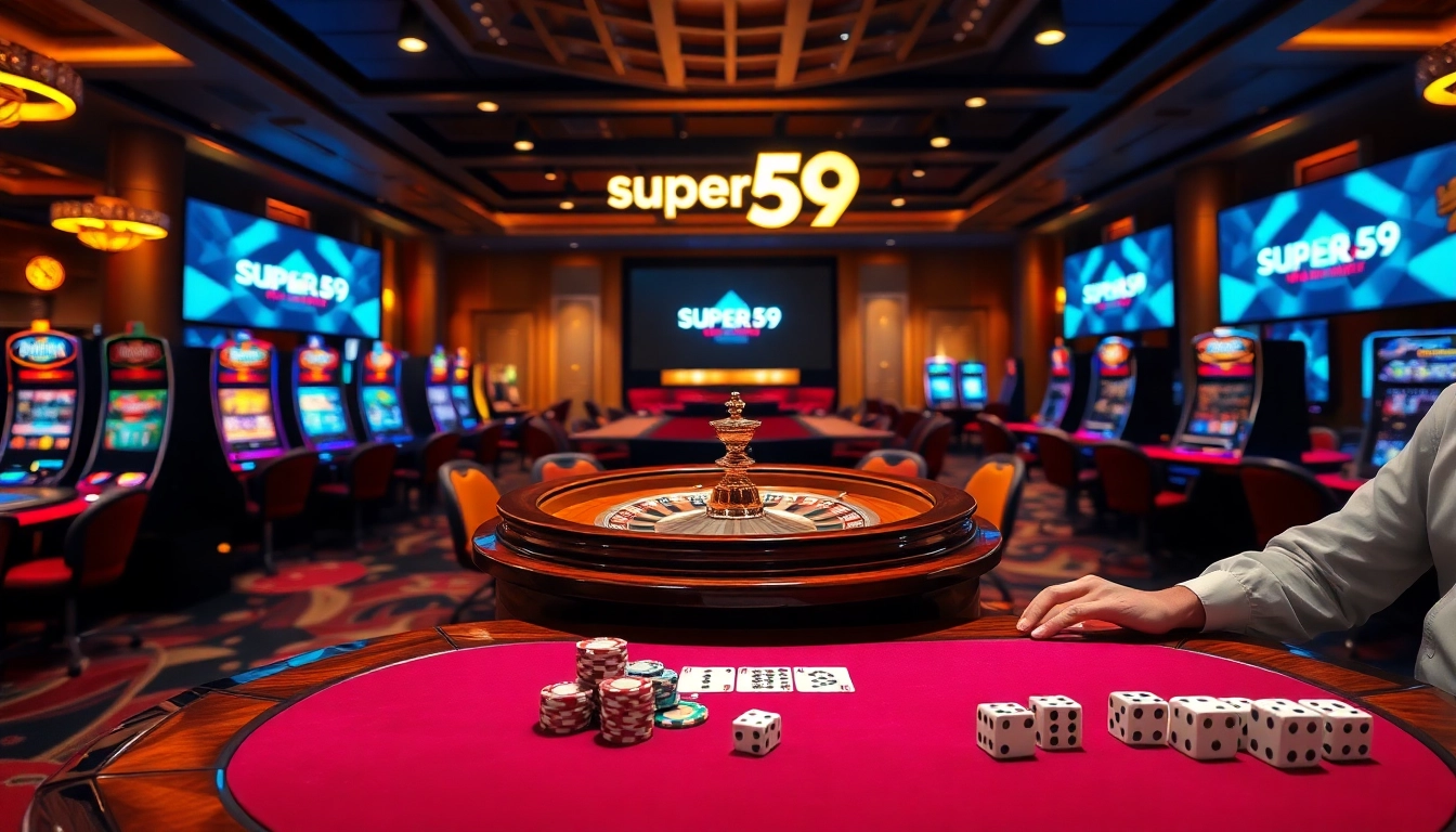 Experience the thrill of play at super59 link alternatif with vibrant casino tables and winning slots.
