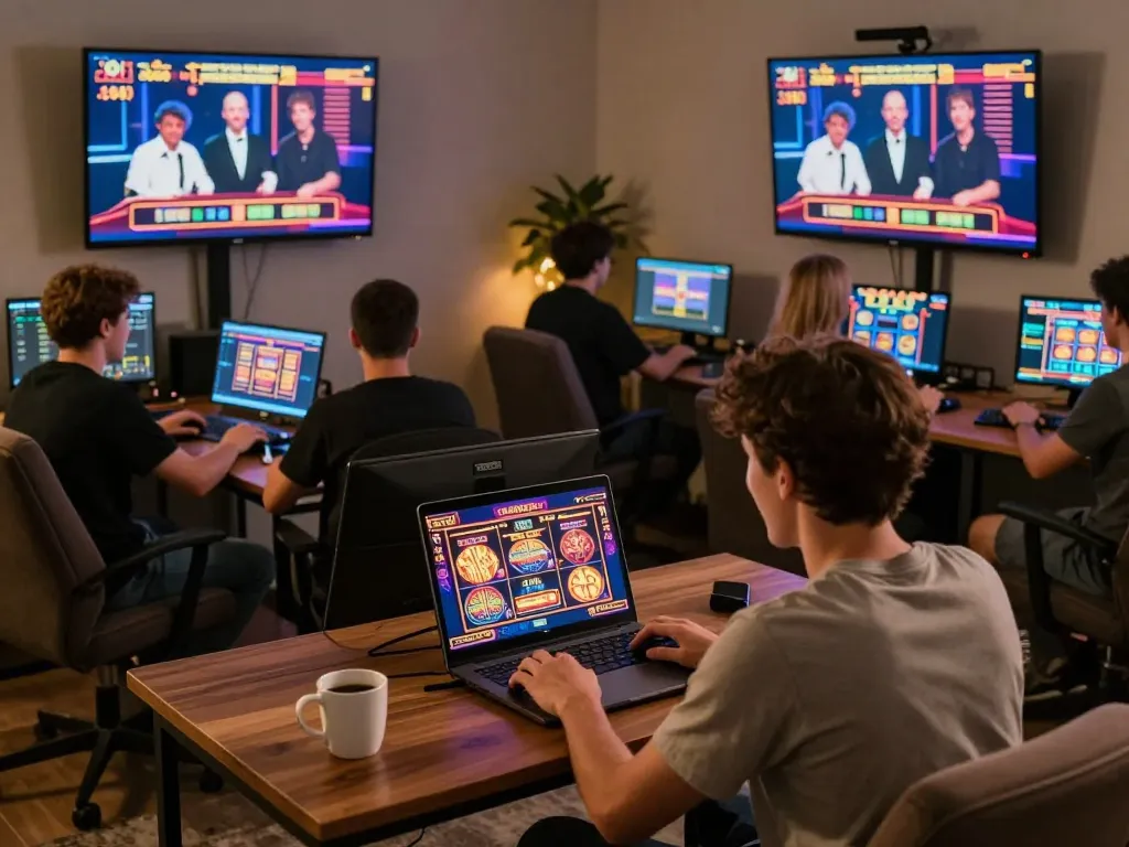 Engaging online gaming moment at 68win with players enjoying slots and live dealer action.