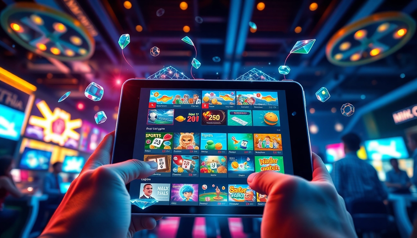Experience the excitement of MM88's online gaming universe with vibrant visuals and interactive tablet gaming.
