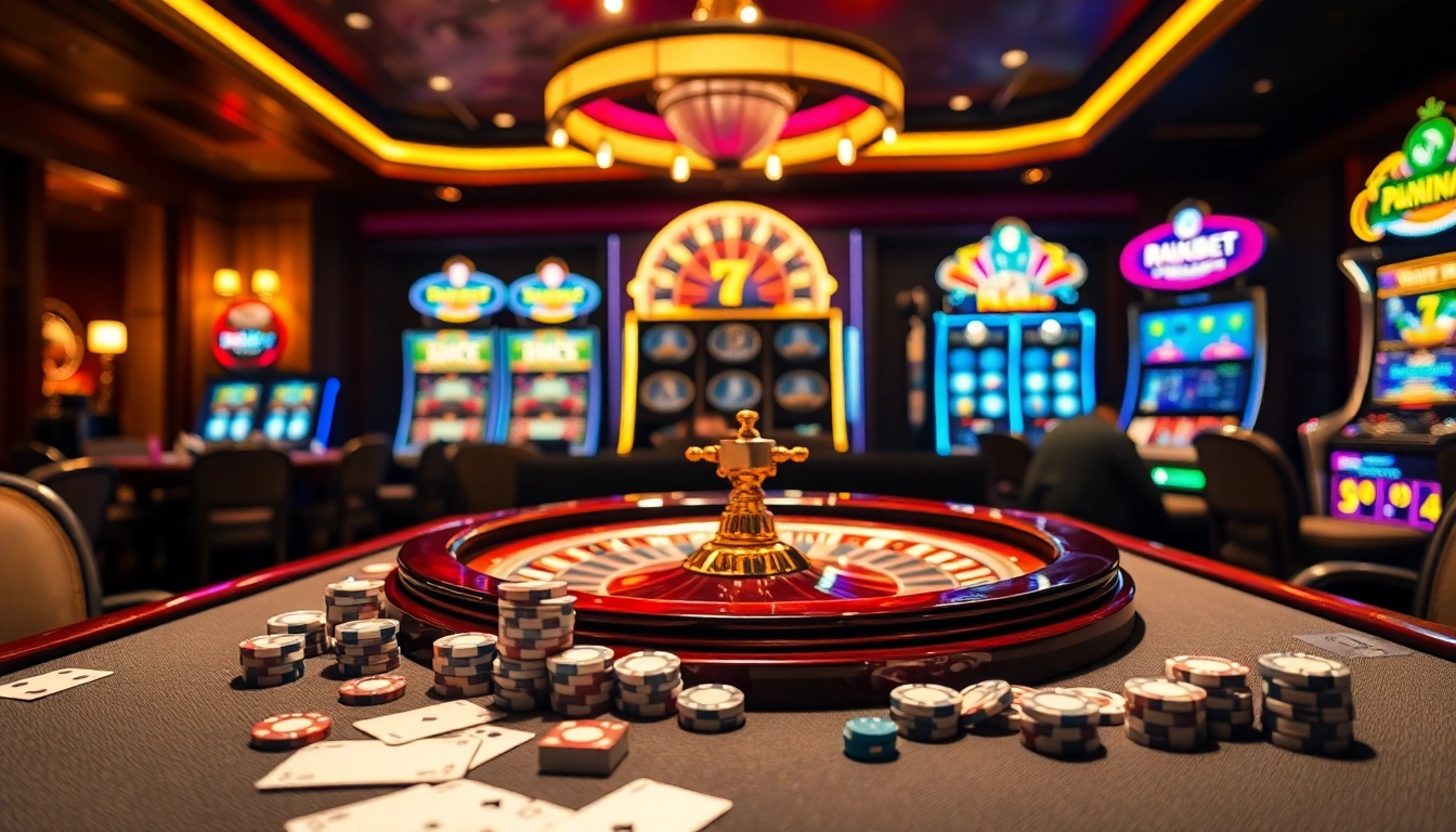 Feel the excitement of rikbet as players enjoy vibrant casino games, poker, and roulette in a luxurious setting.