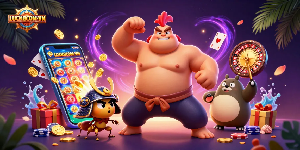 Experience thrilling gameplay at LUCK8COM-VN with vibrant slot games and captivating casino elements.