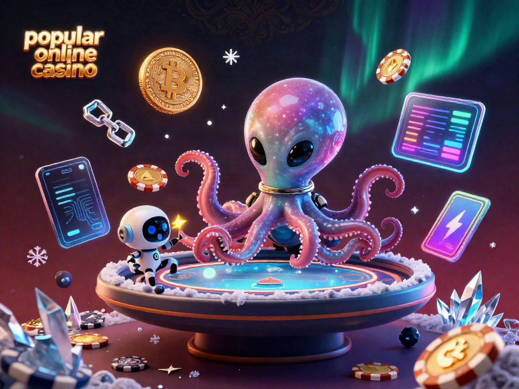 Experience thrilling gameplay at a popular online casino with alien characters and crypto elements.