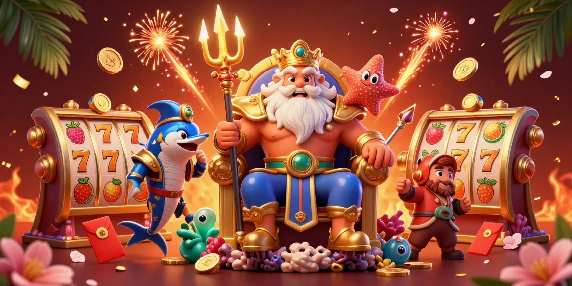 Experience Angka 69 with a vibrant casino scene showcasing dynamic slot games and lively characters.