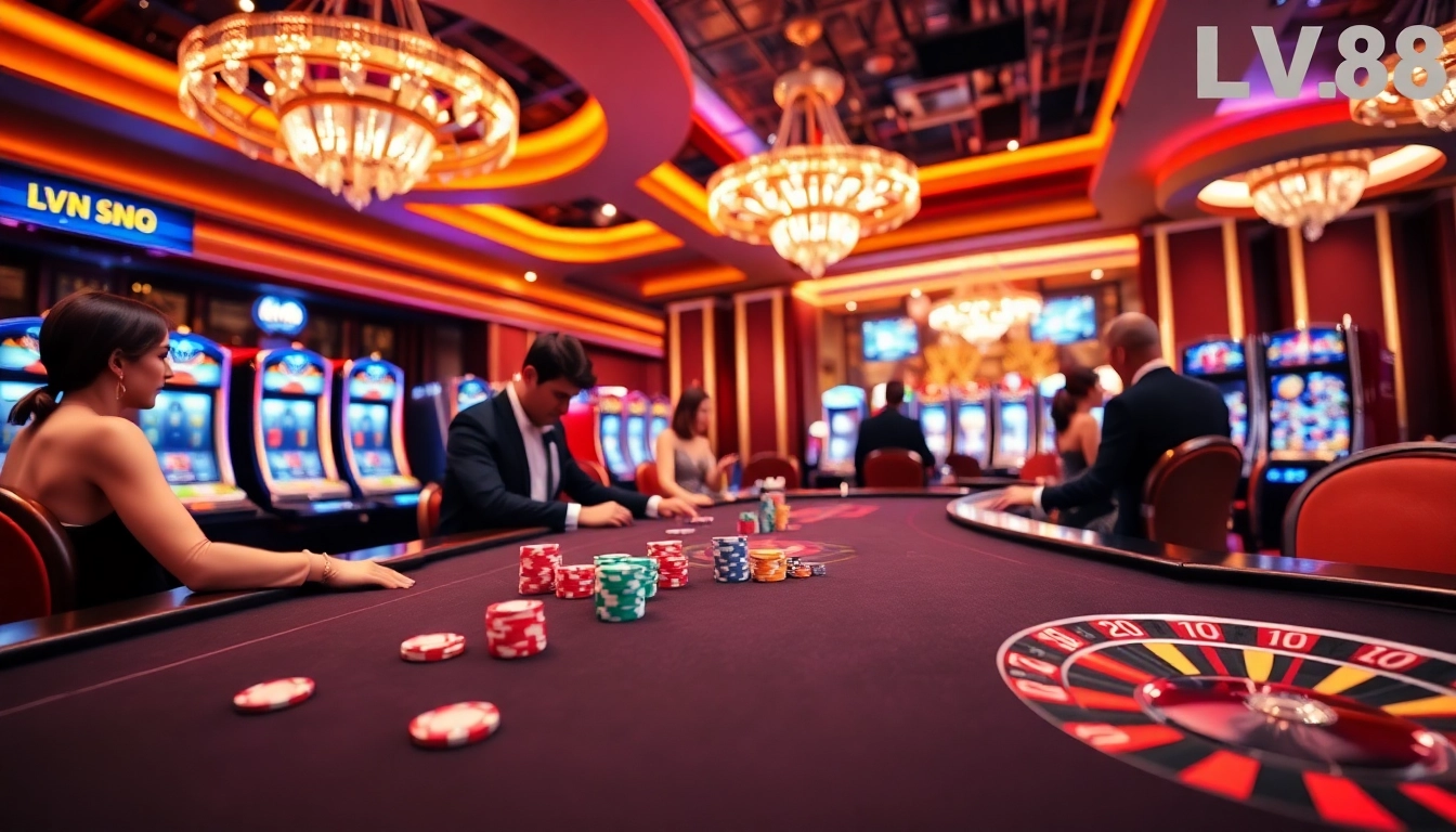 Luxurious casino experience at Nhà cái LV88 with engaging games and professional dealers.