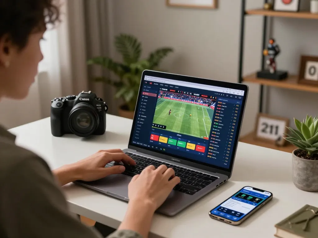 Engaging in online sports betting at home while using fabet to follow live odds and events