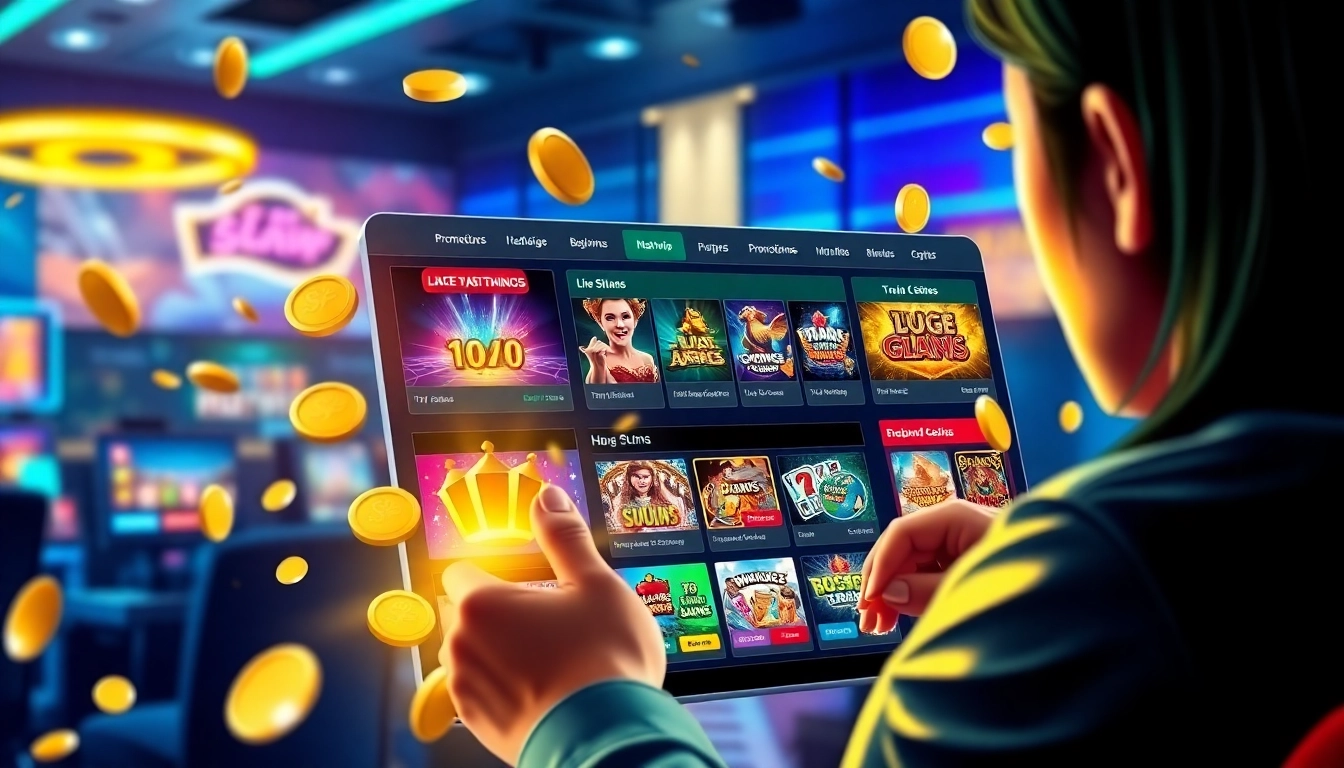 Nhatvip uy tín 2026 showcasing an engaging online gaming interface with vibrant colors and popular gambling games.