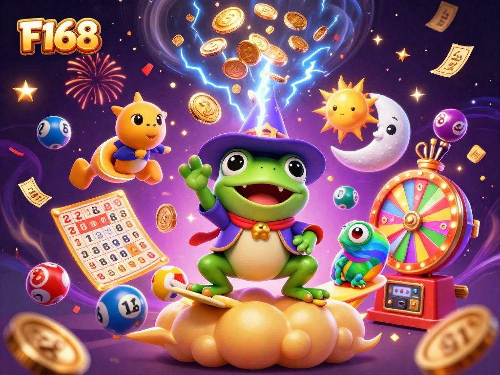 Experience thrilling F168 gaming with enchanting characters and dynamic elements creating a vibrant atmosphere.