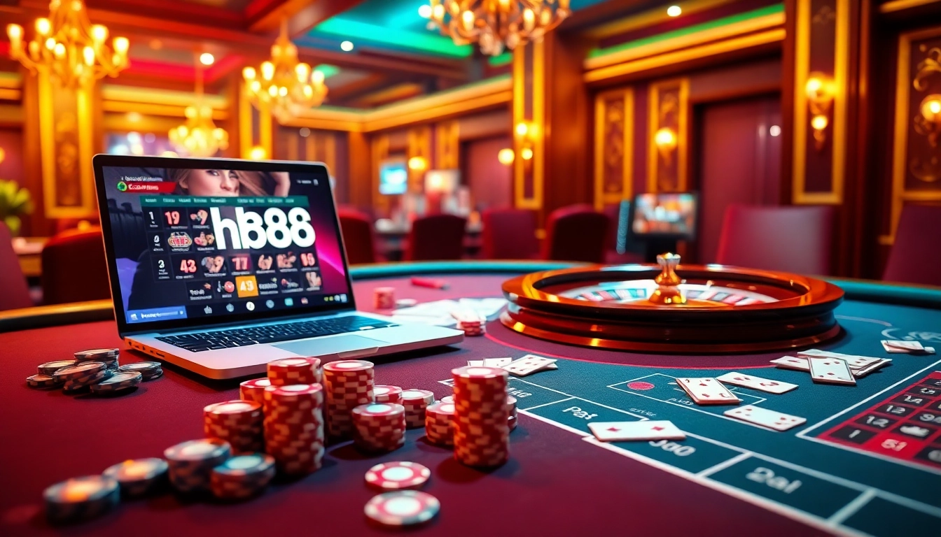 Experience the luxury of hb88 casino with engaging gambling action at vibrant tables.
