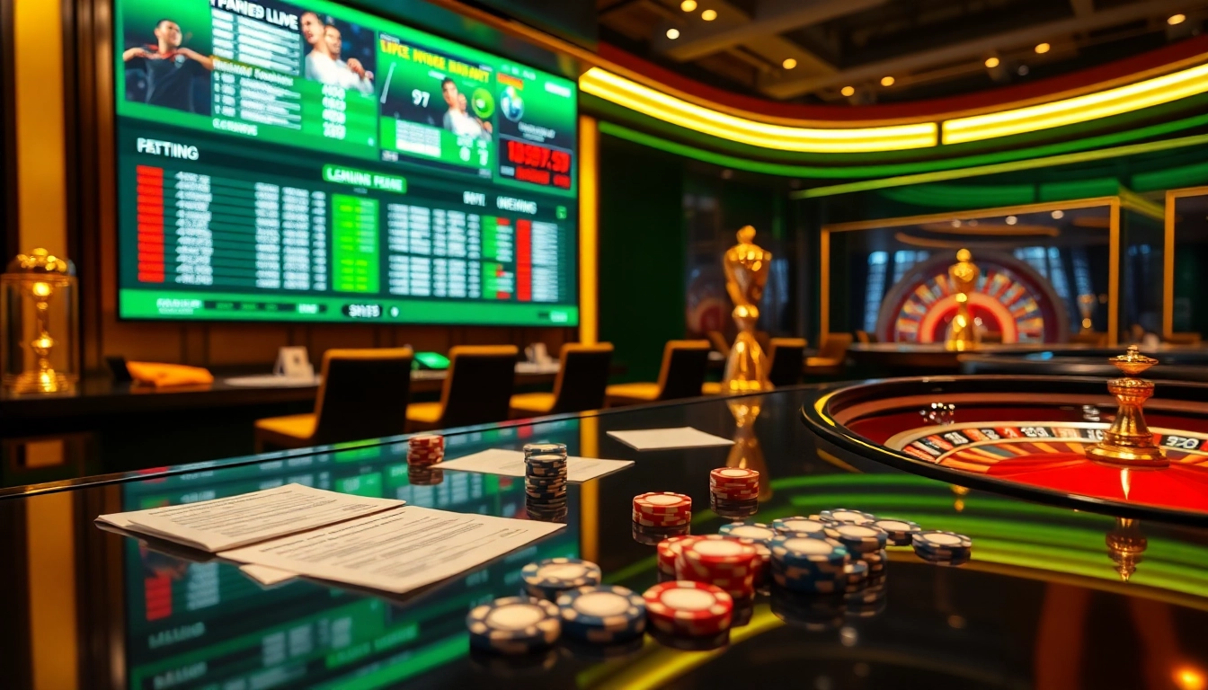 Betting on the global stage with แทงบอลโลก at a vibrant sportsbook.