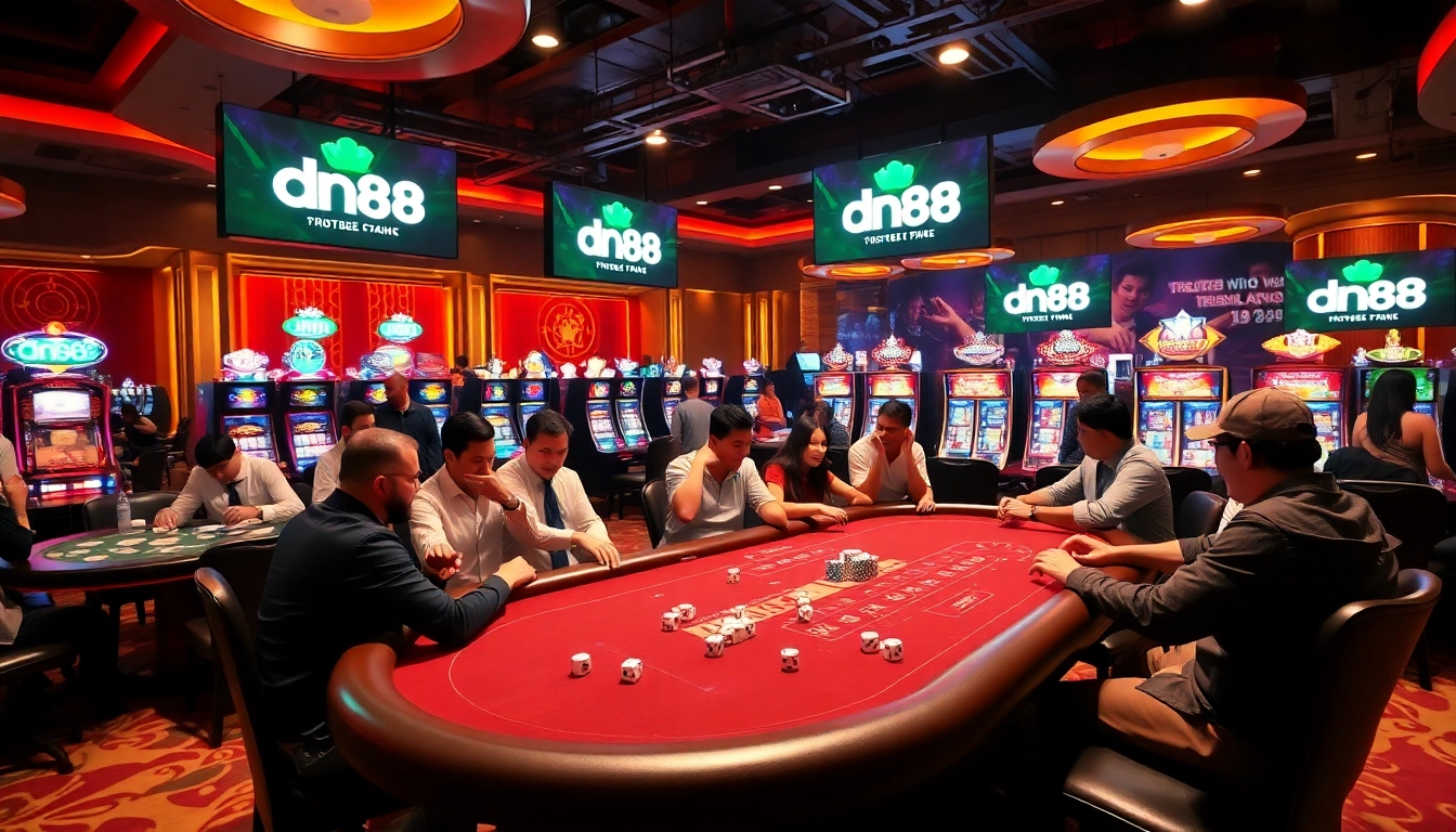 Experience the excitement of gambling at dn88 with vibrant casino games and enthusiastic players.