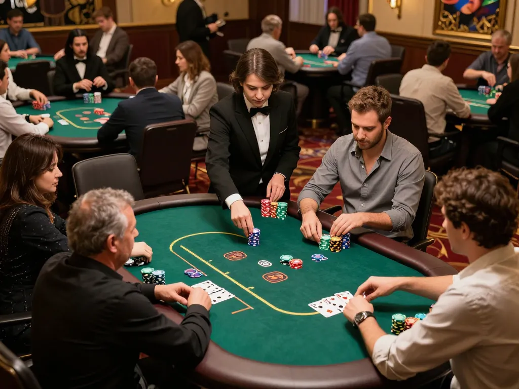 Experience the excitement at tr88 poker tables filled with eager players and colorful chips.