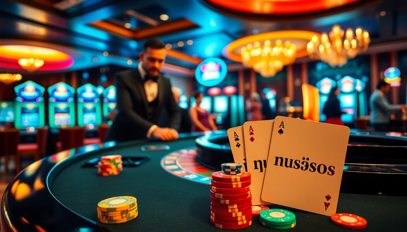 Experience the thrill of Ketquaxoso at a luxurious roulette table in a vibrant casino atmosphere.