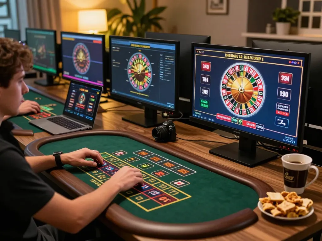 B52 player strategically placing bets on a live dealer game during an exciting online casino session.