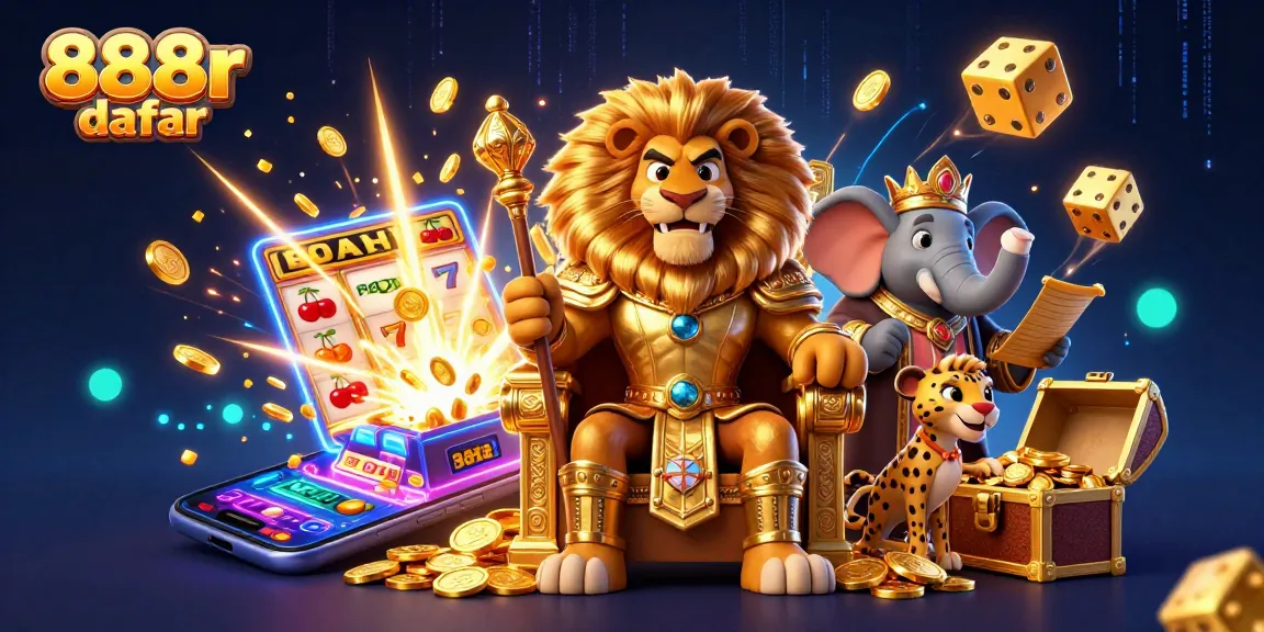 Engage with 888r daftar through captivating slot machine scenes and golden treasures.