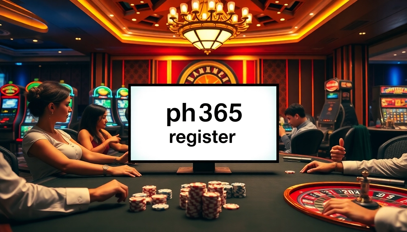 Experience the thrill of gambling with ph365 register at luxurious casino tables.