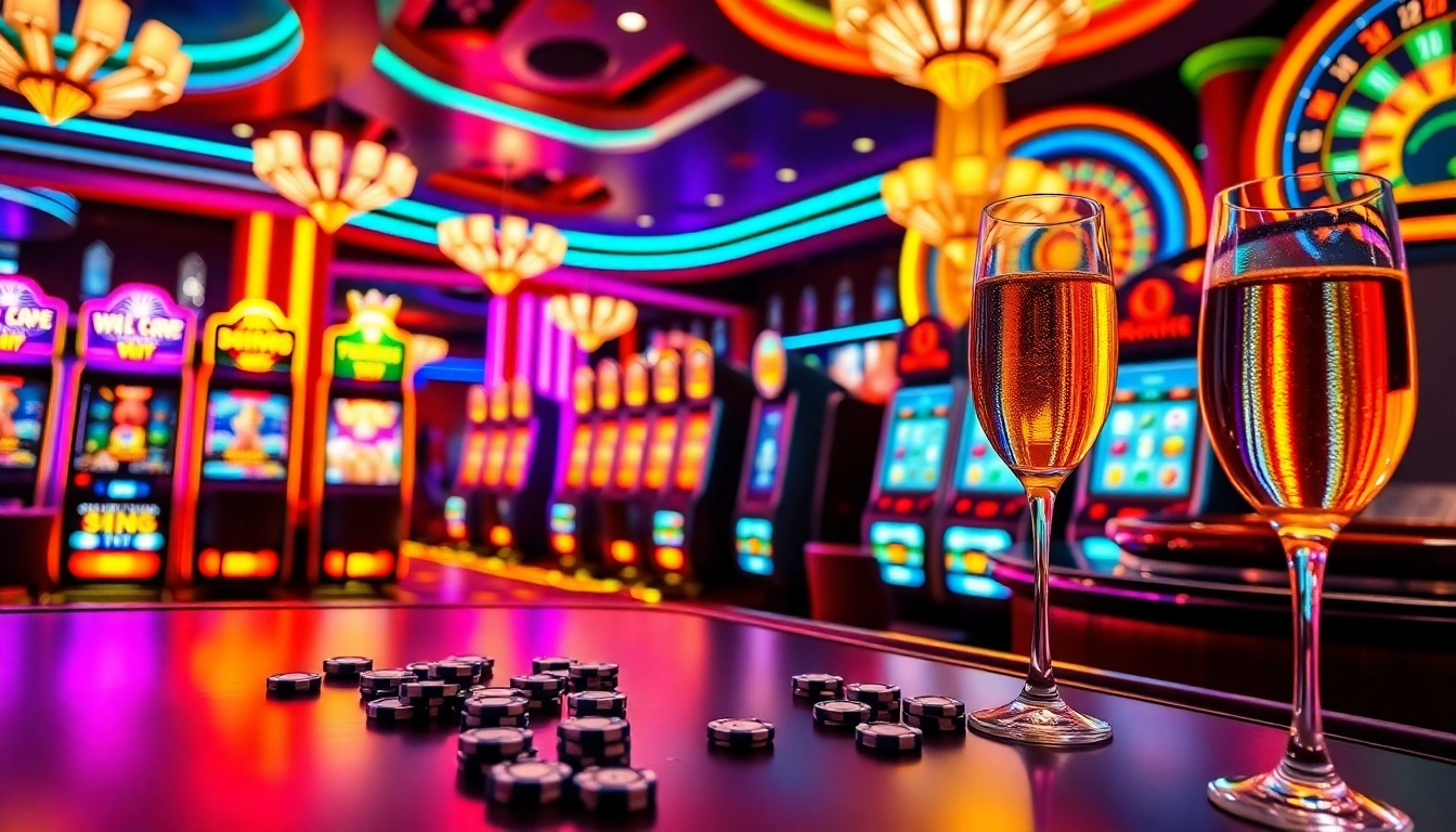 Rasakan sensasi slot gacor dengan mesin yang penuh warna dan suasana kasino yang meriah.
