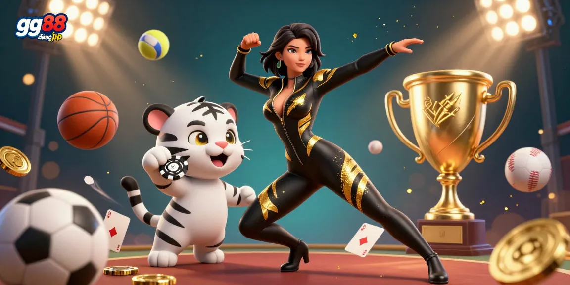 Experience thrilling action at gg88 đăng nhập with a stunning casino scene featuring dynamic characters and vibrant gameplay elements.