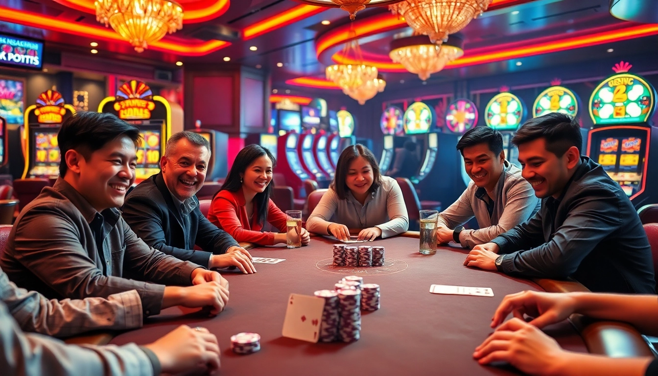 Engage in a thrilling game at a singapore online casino with vibrant poker action and lively atmosphere.