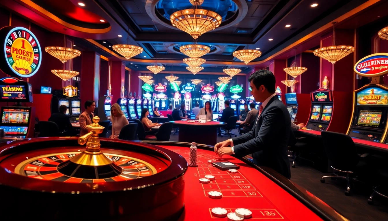 Experience the excitement at nhà cái sx88 with vibrant casino visuals featuring engaging gaming tables.