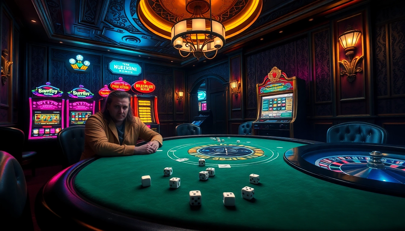 The hidden wiki reveals a vibrant underground casino scene filled with poker players and slot machines.