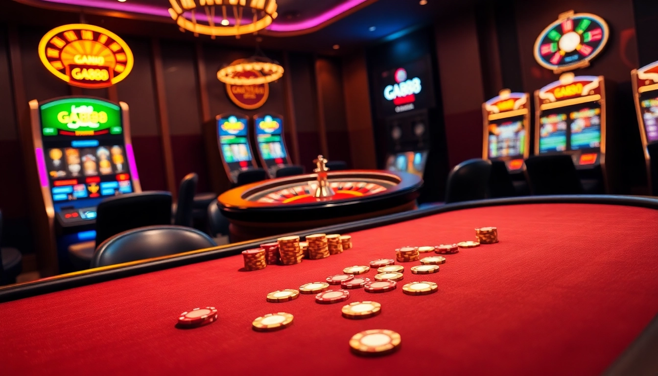 Engaged players at GA888's luxurious poker table counting chips and strategizing.