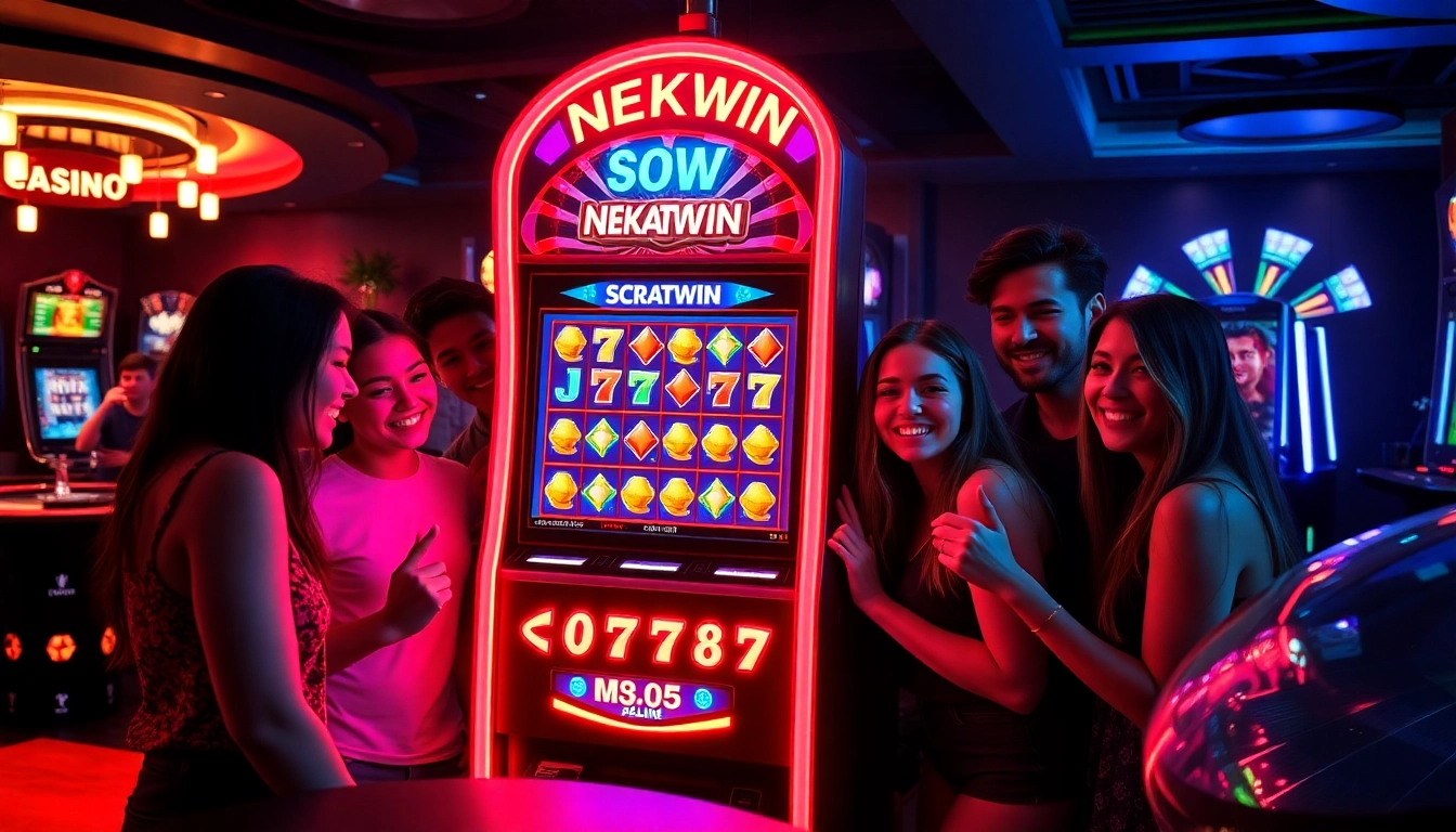 Nekatwin slot machine attracting young players with vibrant scatters and thrilling gameplay.