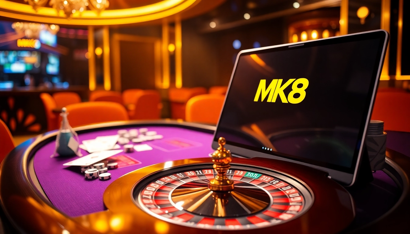 Engage in thrilling MK8 online betting at an exciting casino table.