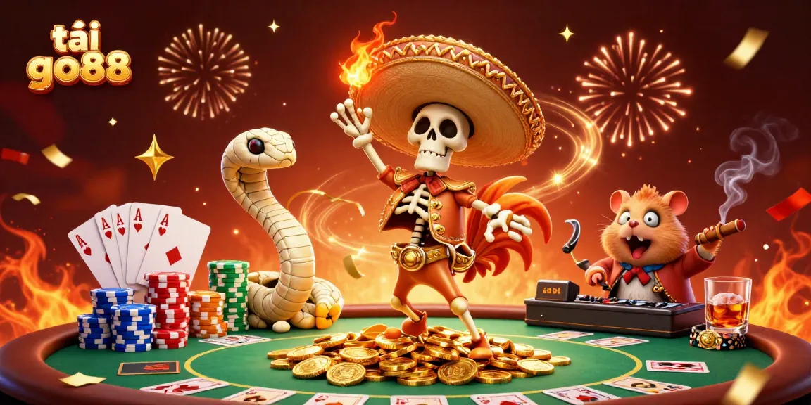 Engage in thrilling gaming action with tải go88, featuring vibrant characters and dynamic casino elements.